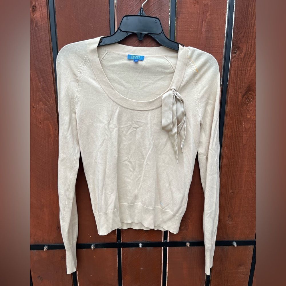 Vintage Escada Sport Sweater | Cream | Size XS
